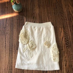 Anthropologie wool skirt